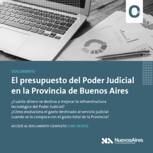 Lee más sobre el artículo Presentamos el informe “El presupuesto del Poder Judicial en la Provincia de Buenos Aires”
