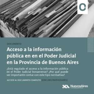Ficha informativa: Acceso a la información pública en el Poder Judicial en la provincia de Buenos Aires
