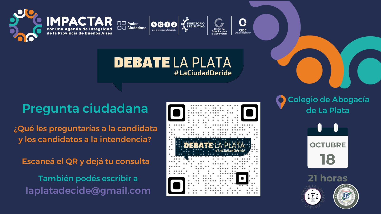 Lee más sobre el artículo Primer debate de candidatos/as a la Intendencia de La Plata
